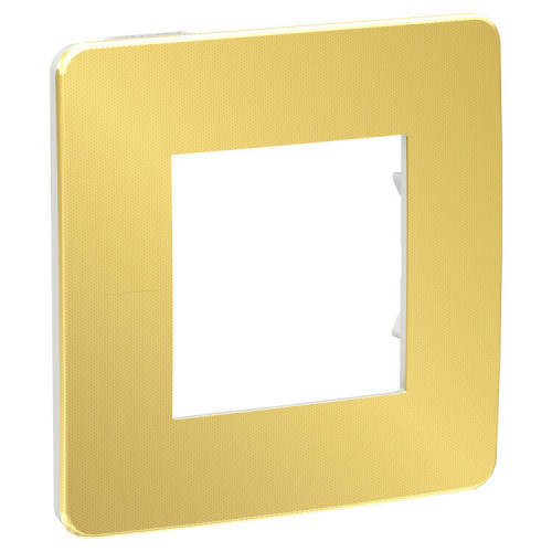 Unica Studio Color Золото/Белый Рамка 1-ая | NU280259 | Schneider Electric