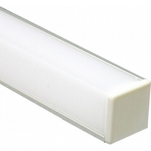 Профиль алюминиевый для светодиодной ленты угловой квадратный, серебро, CAB281 | 10300 | Feron