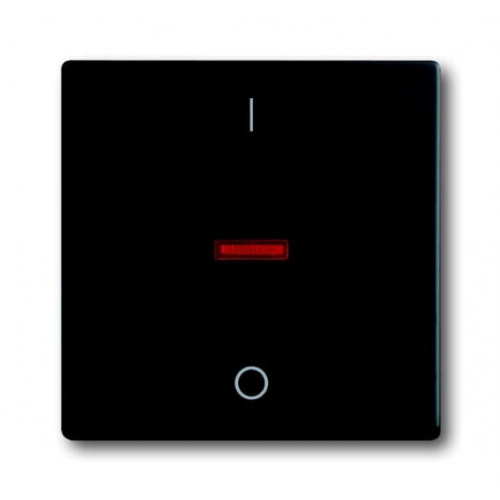 Клавиша для механизма 1-клавишного выключателя, с красной линзой, с маркировкой 