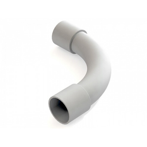 CUG25 Угол 90 гр.(единый) для труб D25мм, цвет серый (1уп = 50шт) | 41125 | Ecoplast