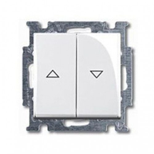 ABB Basic 55 Альп. белый Выключатель жалюзийный кнопочный | 1413-0-1082 | 2CKA001413A1082 | ABB