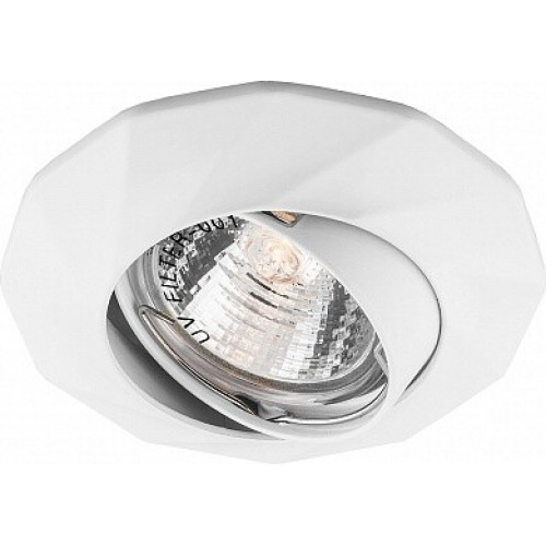 Светильник точечный встраиваемый под лампу DL6021 MR16 50W G5.3 белый поворотный | 28878 | FERON