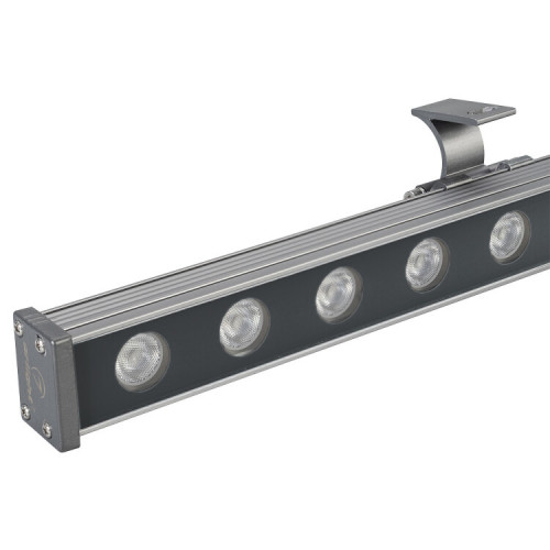 Прожектор светодиодный архитектурный AR-LINE-1000M-24W-24V RGB (Grey, 30 deg, DMX512) | 023624 | Arlight