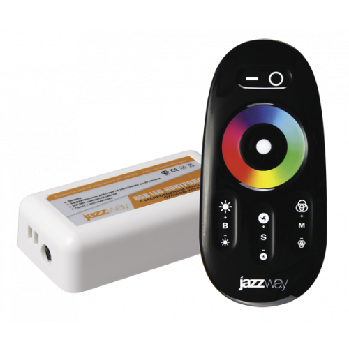 Контроллер для светодиодной ленты LED RGB PRC-4000RF 216/432Вт 12/24В IP20 черный | 1019295 | Jazzway