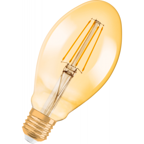 Лампа светодиодная филаментная Vintage 1906 LED CL OVAL FIL GOLD 40 non-dim 4 5W/825 E27 | 4058075091979 | Osram