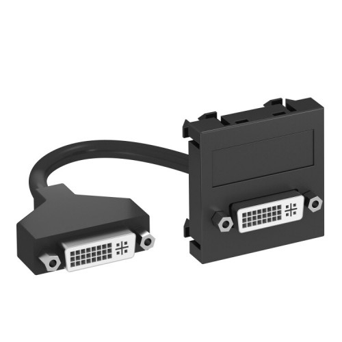 Мультимедийная рамка DVI Modul45 (черный) (MTG-DVI F SWGR1) | 6104757 | OBO Bettermann