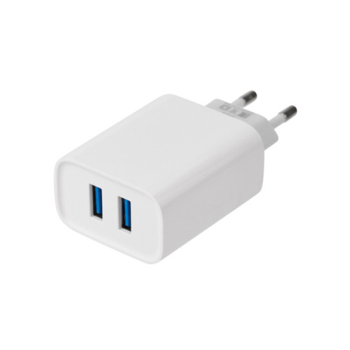 Сетевое зарядное устройство REXANT 2 x USB, 5V, 2.4 A, белое |16-0276 | REXANT