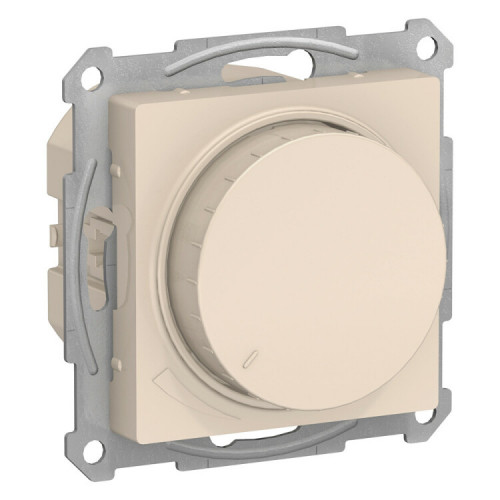 AtlasDesign Бежевый Светорегулятор (диммер) поворотно-нажимной, 315Вт, мех. | ATN000234 | Schneider Electric