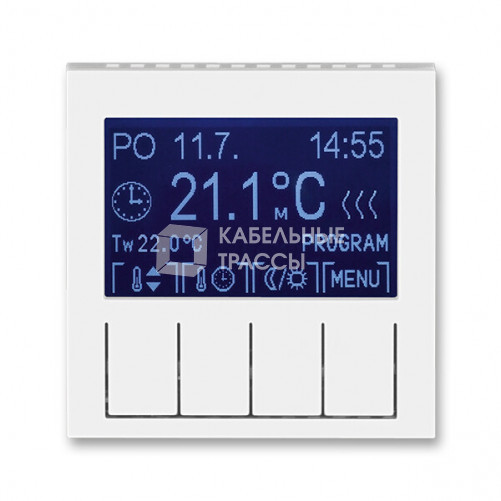 ABB Levit Белый / ледяной Терморегулятор универсальный программируемый | 3292H-A10301 01 | 2CHH911031A4001 | ABB