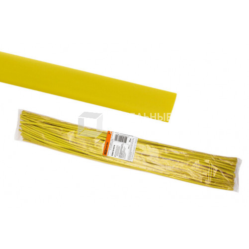 Термоусаживаемая трубка ТУТнг 10/5 желтая по 1м (50 м/упак) | SQ0518-0216 | TDM