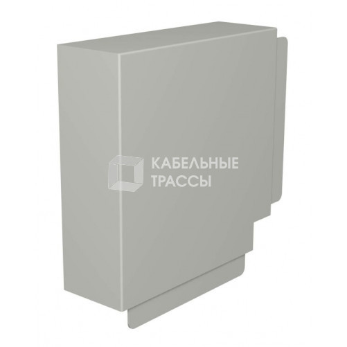 Крышка плоского угла кабельного канала WDK 80x210 мм (ПВХ,серый) (WDK HF80210GR) | 6024629 | OBO Bettermann