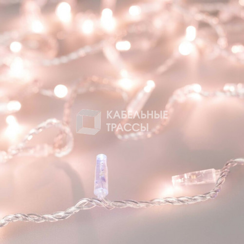 Светодиодная гирлянда ARD-STRING-CLASSIC-10000-CLEAR-100LED-FLASH Rose Gold (230V, 7W) (Ardecoled, IP65) | 025790 | Arlight