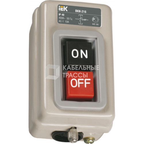 Выключатель ВКИ-216 3Р 10А 230/400В IP40 | KVK20-10-3 | IEK