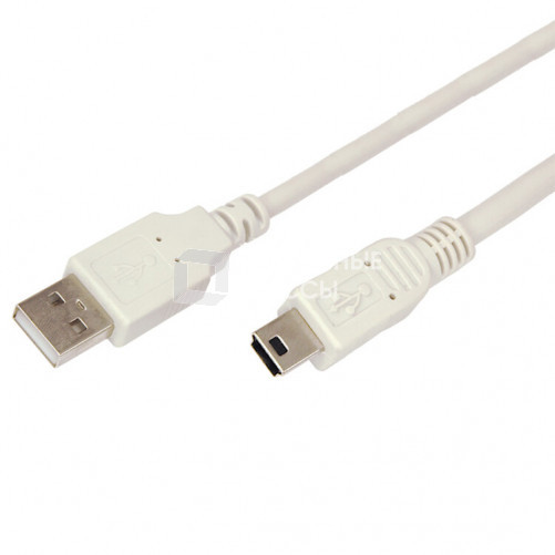 Кабель mini USB (male) штекер - USB-A (male) штекер, длина 0,2 метра, белый (PE пакет) | 18-1131 | REXANT