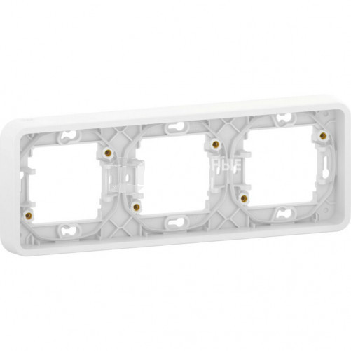 Mureva Styl Белый Рамка для внутр. монт. 3-ая, IP55 | MUR39109 | Schneider Electric