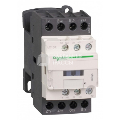 КОНТАКТОР D 4P (4НО),АС1 32 А,НО+НЗ,24V 50/60 ГЦ, | LC1DT32B7 | Schneider Electric