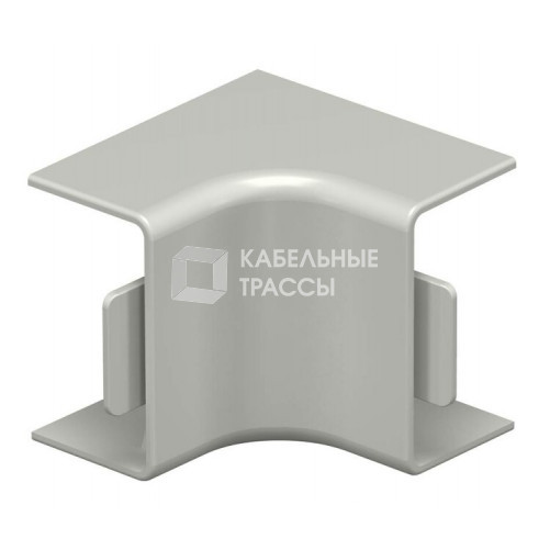 Крышка внутреннего угла кабельного канала WDK 15x30 мм (ПВХ,серый) (WDK HI15030GR) | 6158234 | OBO Bettermann