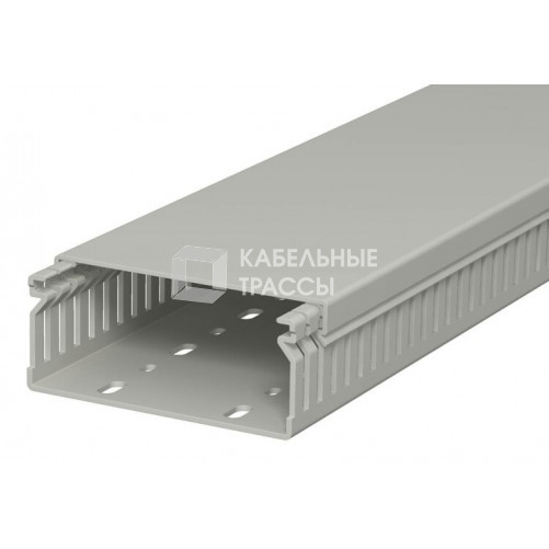 Распределительный кабельный канал LK4 40x100x2000 мм (ПВХ,серый) (LK4 40100) | 6178018 | OBO Bettermann