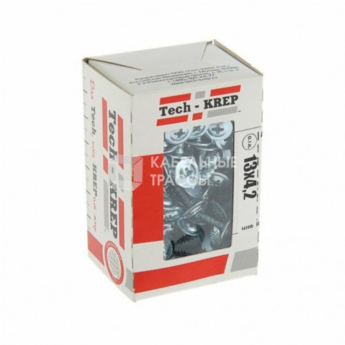 Саморез ШСММ 4,2х13 (200 шт) - коробка с окном ( 0,267 кг) | 102138 | Tech-KREP