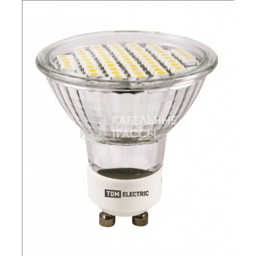 Лампа светодиодная LED 3Вт GU10 220В 3000К PAR16 SMD отражатель (рефлектор) | SQ0340-0026 | TDM