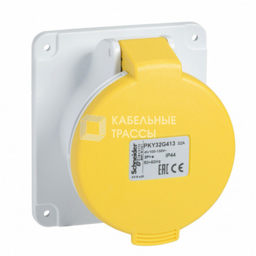 ПАНЕЛ РОЗ БСТР 16А 3P-N-E 100-130 IP44 | PKY16G415 | Schneider Electric