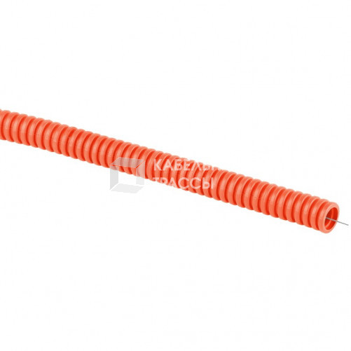 Труба гофрированная ПНД (оранжевый) d 16мм с зонд. легкая 100м (30) | Б0051803 | ЭРА