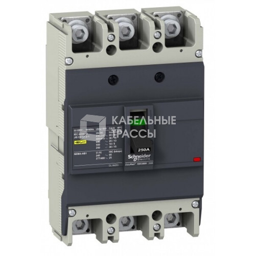 АВТ. ВЫКЛ. EZC250 36 кА/415В 3П3Т 160 A | EZC250H3160 | Schneider Electric