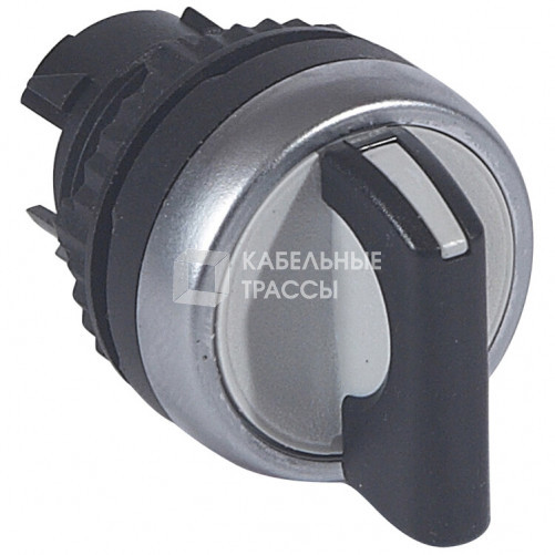 Переключатель с рукояткой - Osmoz - для комплектации - без подсветки - IP 66 - 3 поло 45° - чёрный | 023926 | Legrand