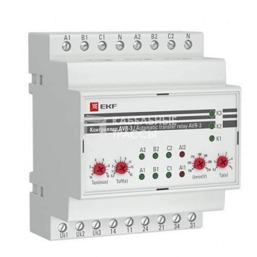 Контроллер АВР на 2 ввода с секционированием AVR-3 EKF PROxima | rel-avr-3 | EKF