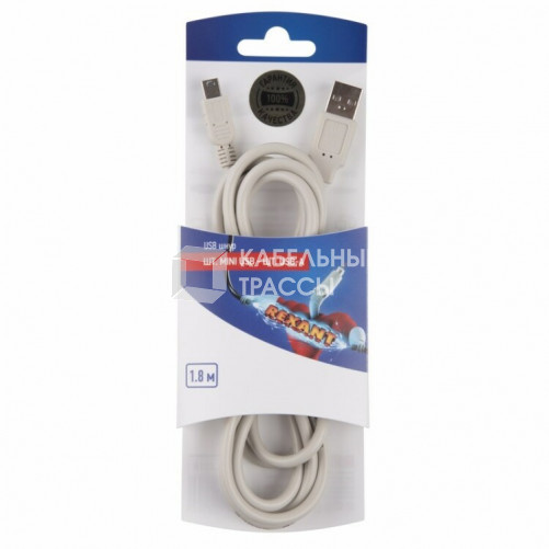 Шнур шт. mini USB - шт. USB-A 1.8M | 06-3156 | REXANT