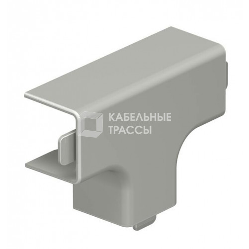 Крышка T-образной секции кабельного канала WDK 25x40 мм (ПВХ,серый) (WDK HT25040GR) | 6158501 | OBO Bettermann