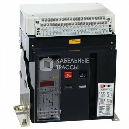 Автоматический выключатель ВА-45 3200/2900А 3P 80кА стационарный EKF PROxima | mccb45-3200-2900 | EKF