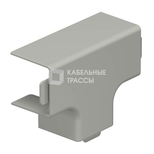 Крышка T-образной секции кабельного канала WDK 25x25 мм (ПВХ,серый) (WDK HT25025GR) | 6158498 | OBO Bettermann