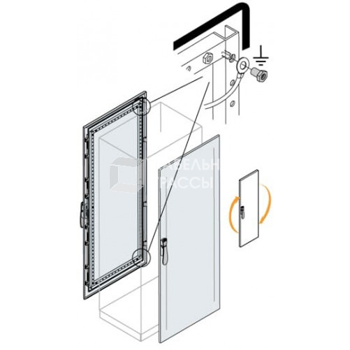 Дверь пер/зад 2200x300 внешн.каб.секции | EC2232K | ABB