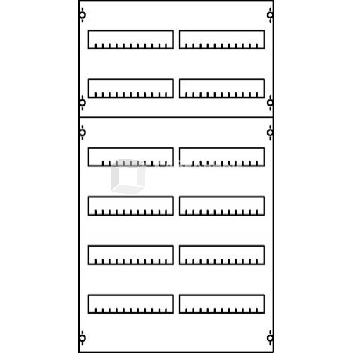 Панель для модульных уст-в 2ряда/9реек | 2V5A | ABB