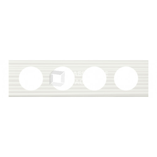 Celiane Corian Белый Рельеф Рамка 4-я (2+2+2+2 мод) | 069014 | Legrand