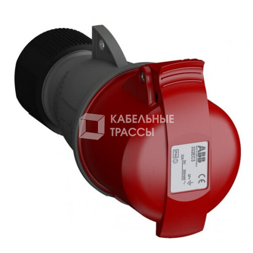 Розетка кабельная Easy&Safe 332EC3,32А,3P+E,IP44,3ч|2CMA102037R1000| ABB