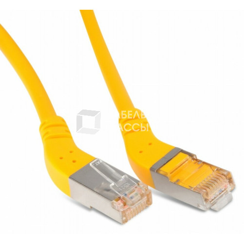 Патч-корд PC-APM-STP-RJ45/L45-RJ45/R45-C6-1M-LSZH-YL F/UTP угл.,экранир.левый 45°-правый 45°,Cat.6,LSZH,1м,желтый | 233102 | Hyperline