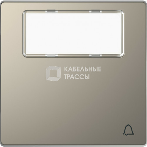 D-Life КЛАВИША 1-ная, пол. д/надп., звонок, НИКЕЛЬ , SD | MTN3365-6050 | Schneider Electric