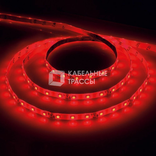 Лента светодиодная LS603/ 60SMD(2835)/m 4.8Вт/м 12V 5000*8*1.22мм красный | 27672 | FERON