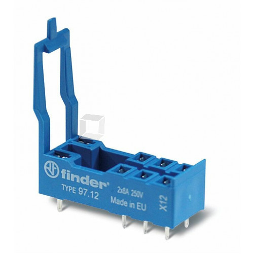 Розетка для монтажа на плате для реле 46.52; в комплекте пластиковая клипса | 9712 | Finder