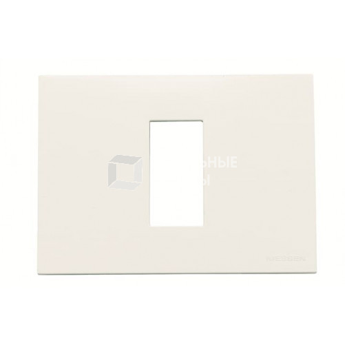 Рамка итальянского стандарта 3M, 1-модульная, базовая, серия Zenit, цвет альпийский белый | 2CLA247110N1101 | ABB