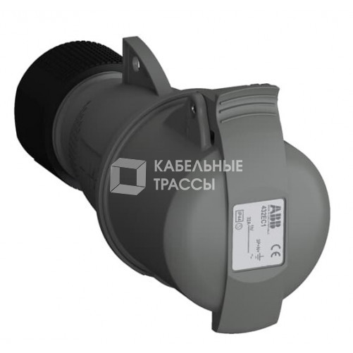 Розетка кабельная Easy&Safe 432EC3,32А,3P+N+E,IP44,3ч|2CMA102048R1000| ABB