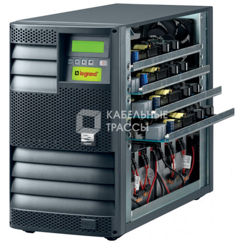 Одиночный шкаф с батареями - Megaline - однофазный модульный ИБП напольного исполнения - on-line - 2500 ВА | 310352 | Legrand