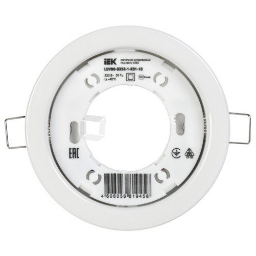 Светильник встраиваемый под лампу GX53 белый (10шт/упак) | LUVB0-GX53-1-K01-10 | IEK