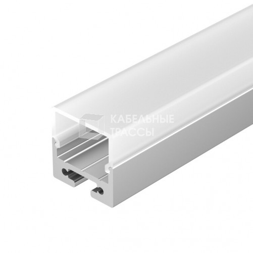 Профиль с экраном SL-LINE-2011M-2500 ANOD+OPAL SQUARE | 025870 | Arlight