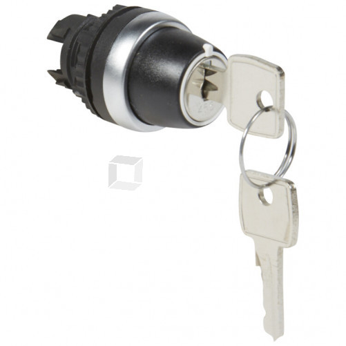 Переключатель с ключом № 455 - Osmoz - для комплектации - без подсветки - IP 66 - 2 положения с фиксацией и ключ 90° | 023955 | Legrand