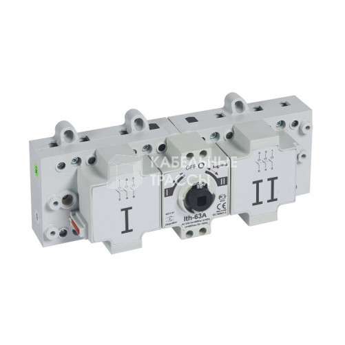 Перекидной выключатель-разъединитель DCX-M - 63 А - типоразмер 1 - 3П - винтовые зажимы | 431101 | Legrand