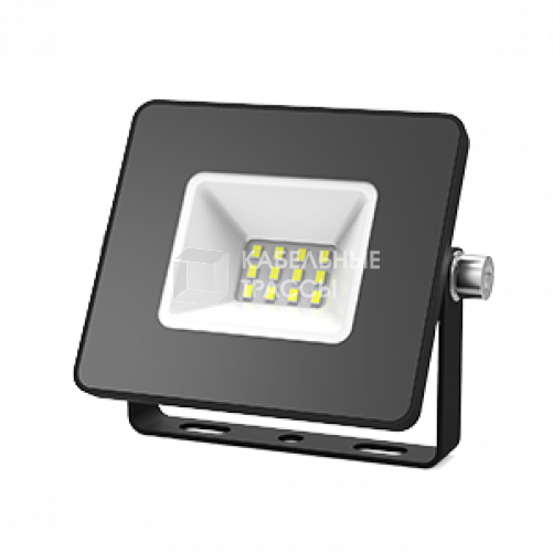 Прожектор светодиодный СДО LED 10Вт 6500К IP65 черный | 613100310 | Gauss