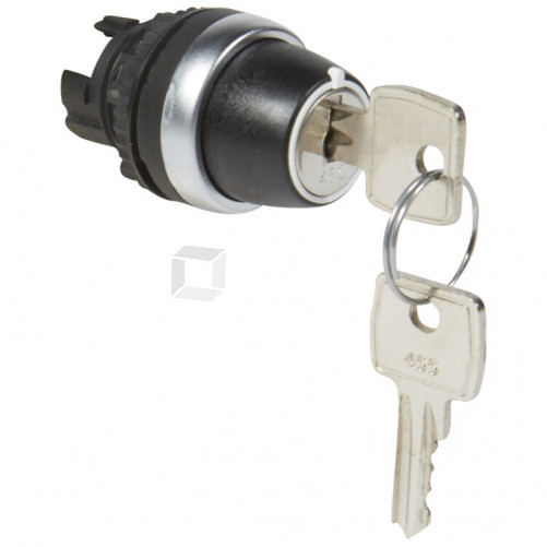 Переключатель с ключом № 455 - Osmoz - для комплектации - без подсветки - IP 66 - 2 положения с фиксацией и ключ - 90° | 023954 | Legrand